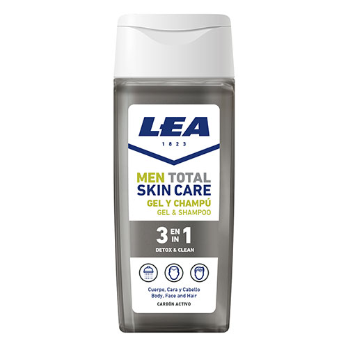 LEA MEN TOTAL SKIN CARE Detox & Clean 3 in 1 Gel & Shampoo 