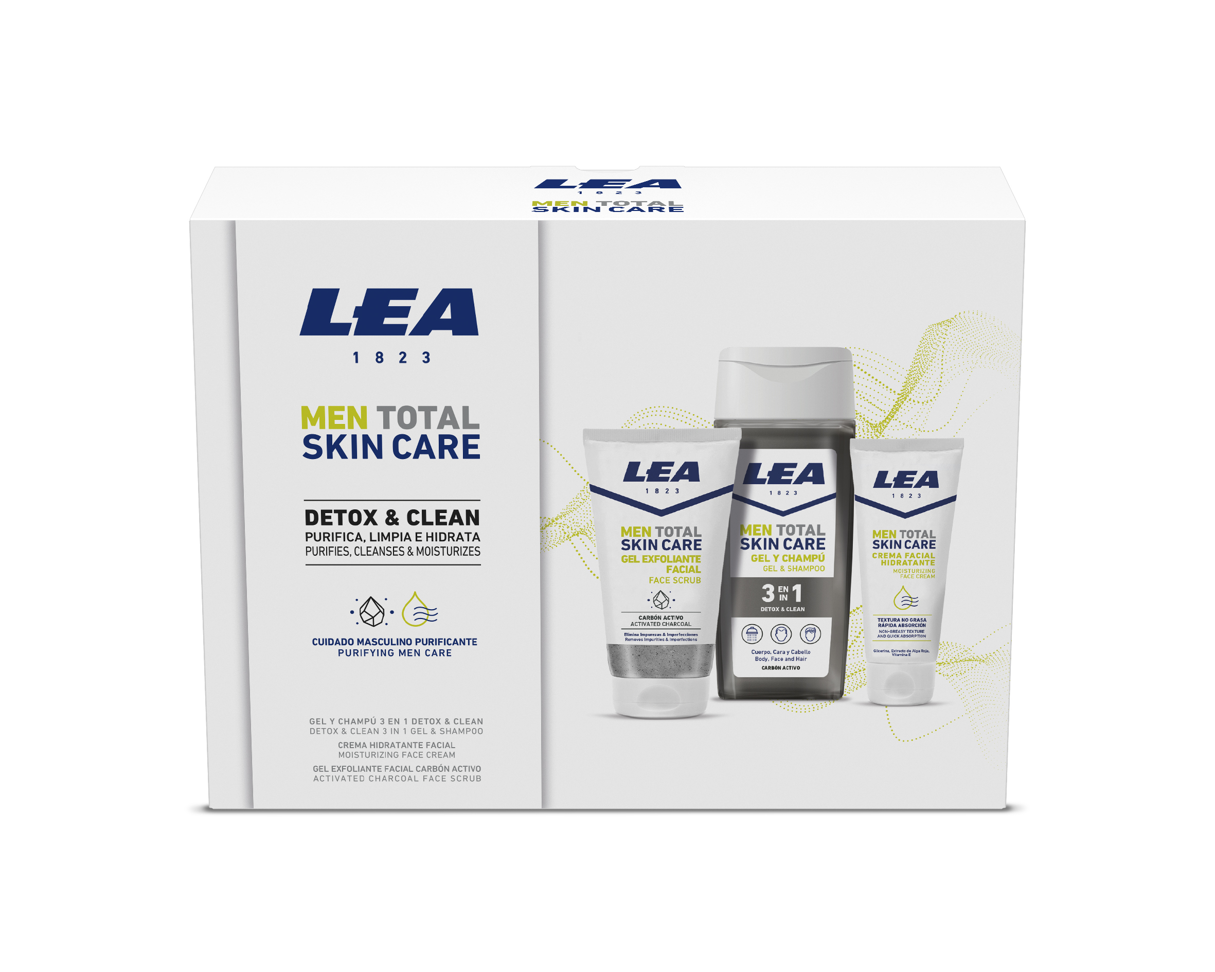 LEA MEN TOTAL SKIN CARE Detox & Clean Kit